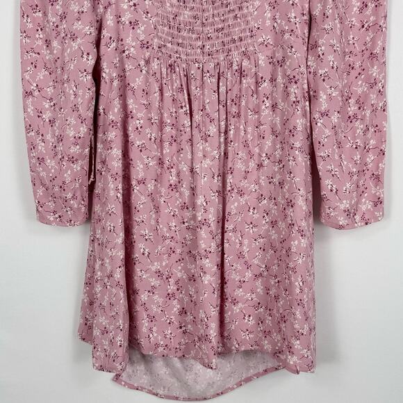 NWT Reformation Rosalie Floral Wrap Mini Dress Women's 12 Pink Ditsy Coquette - Picture 14 of 16